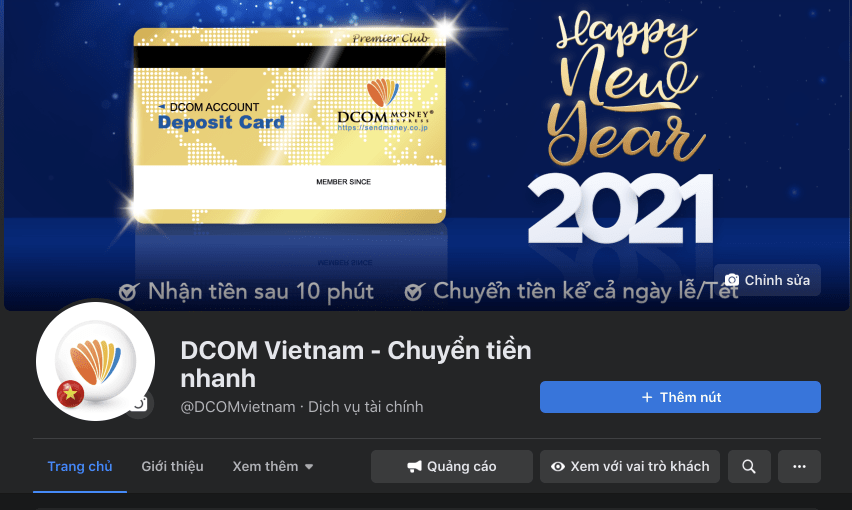 Trang Fanpage DCOM Vietnam - Chuyển tiền nhanh chính chủ