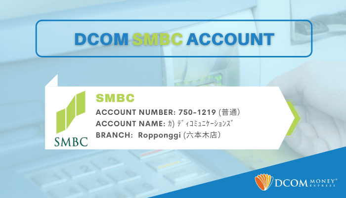 DCOM SMBC Bank Account