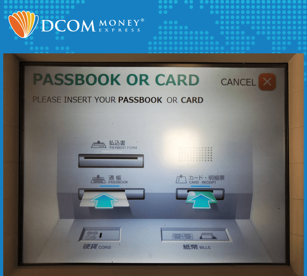 Cho thẻ Vàng DCOM vào máy ATM