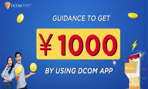 HOW TO REGISTER TO DCOM MONEY EXPRESS AND RECEIVE 1,000 YEN BY DCOM APP