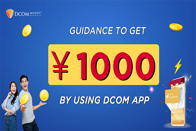 HOW TO REGISTER TO DCOM MONEY EXPRESS AND RECEIVE 1,000 YEN BY DCOM APP