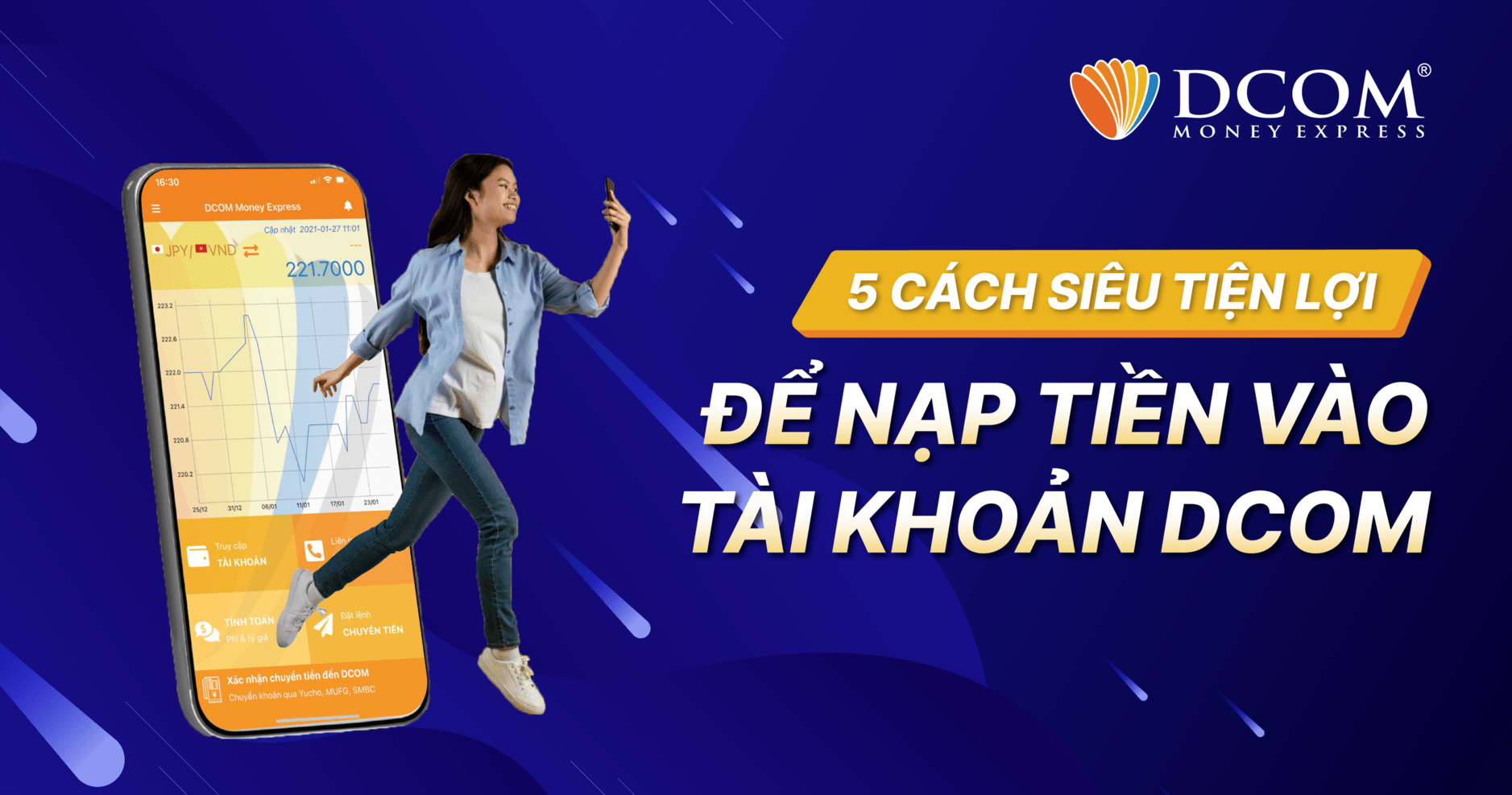 5 cach nạp tiền vào tài khoản DCOM