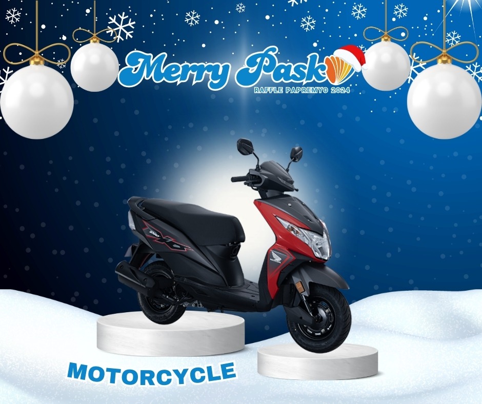 Motorcycle Grand Prize for DCOM Christmas Raffle 2024