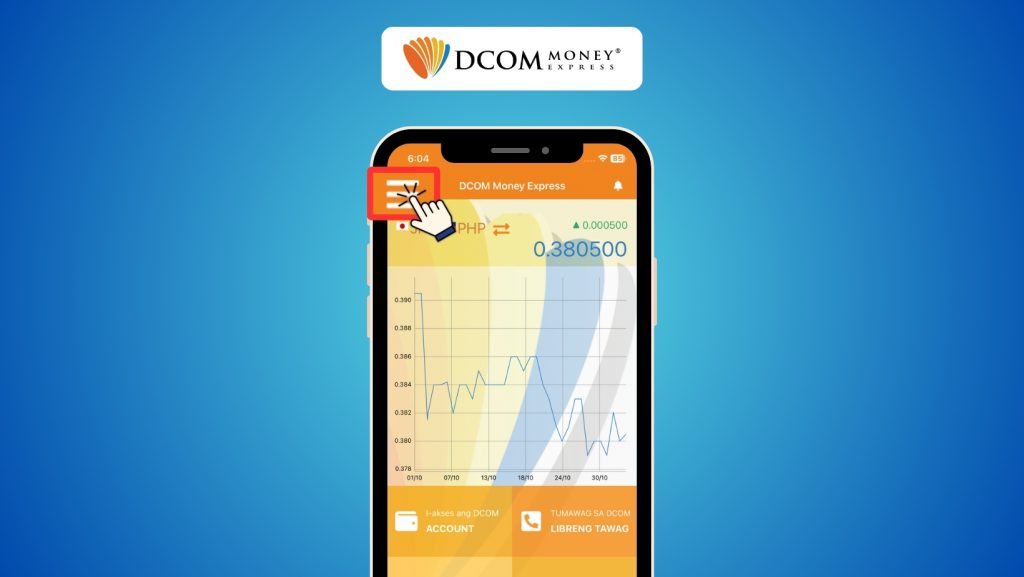 STEP 1 of how to withdraw money at 7Bank ATM using the new DCOM Card and DCOM App