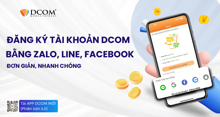 ĐĂNG KÝ TÀI KHOẢN DCOM BẰNG MẠNG XÃ HỘI