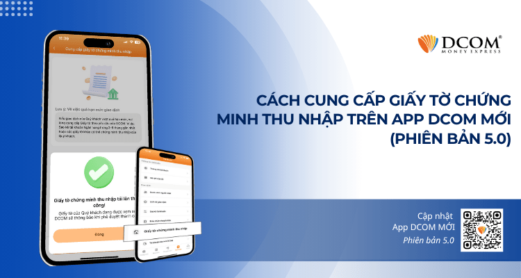 CUNG CẤP GIẤY TỜ CHỨNG MINH THU NHẬP