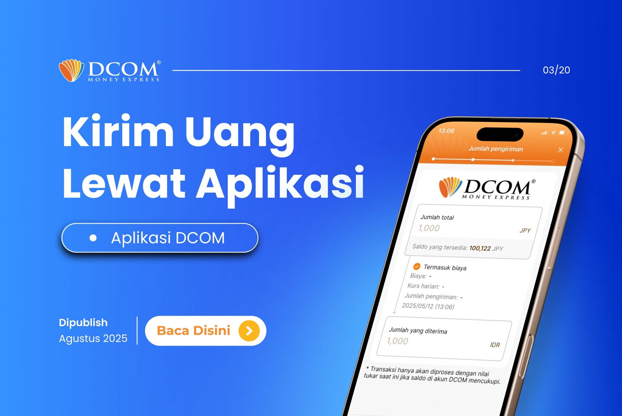 Kirim Uang Jadi Lebih Mudah Lewat Aplikasi DCOM