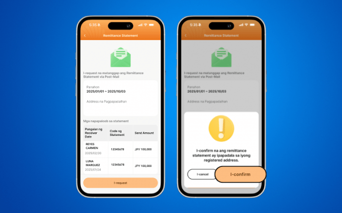 Remittance Post Paano Mag-Request ang Remittance Statement via DCOM App (Post-Mail)